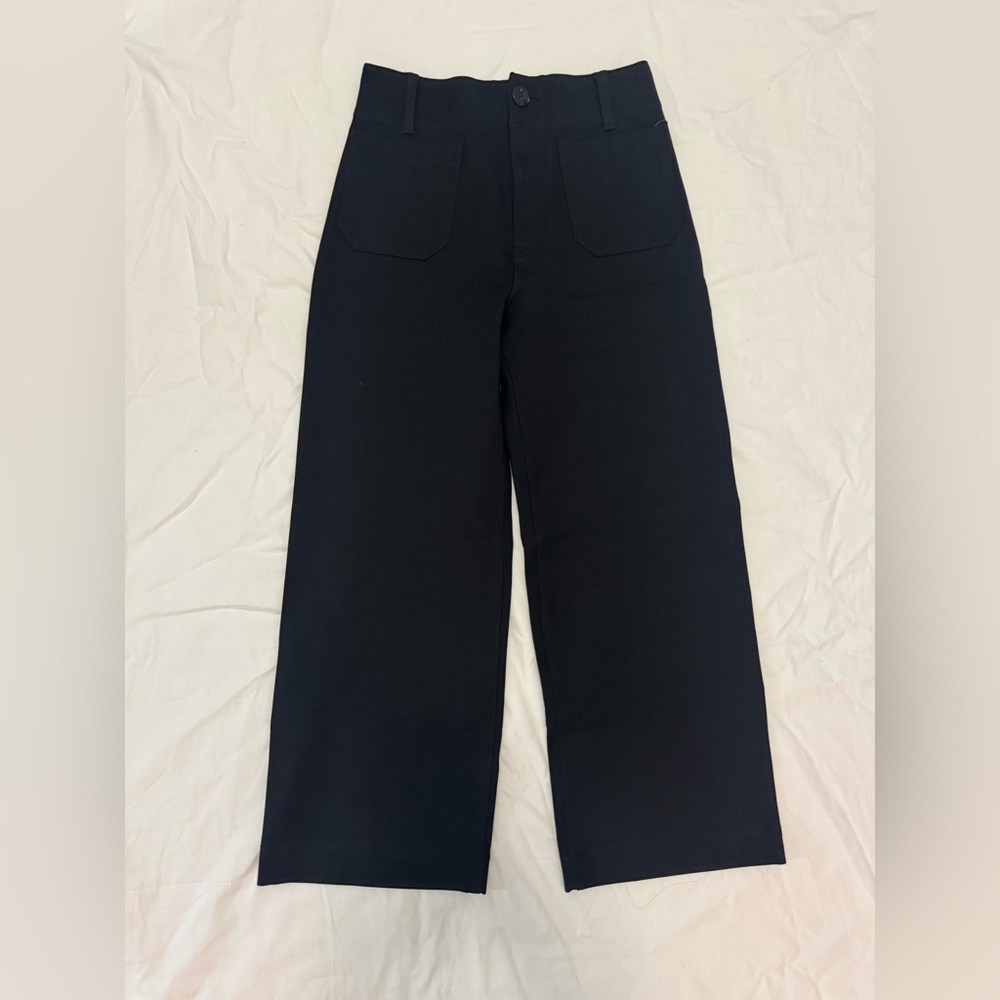 Maeve by Anthropologie Black Colette Wide-Leg Pants
